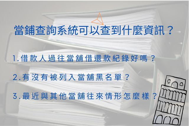 當舖查詢系統可以查到什麼資訊